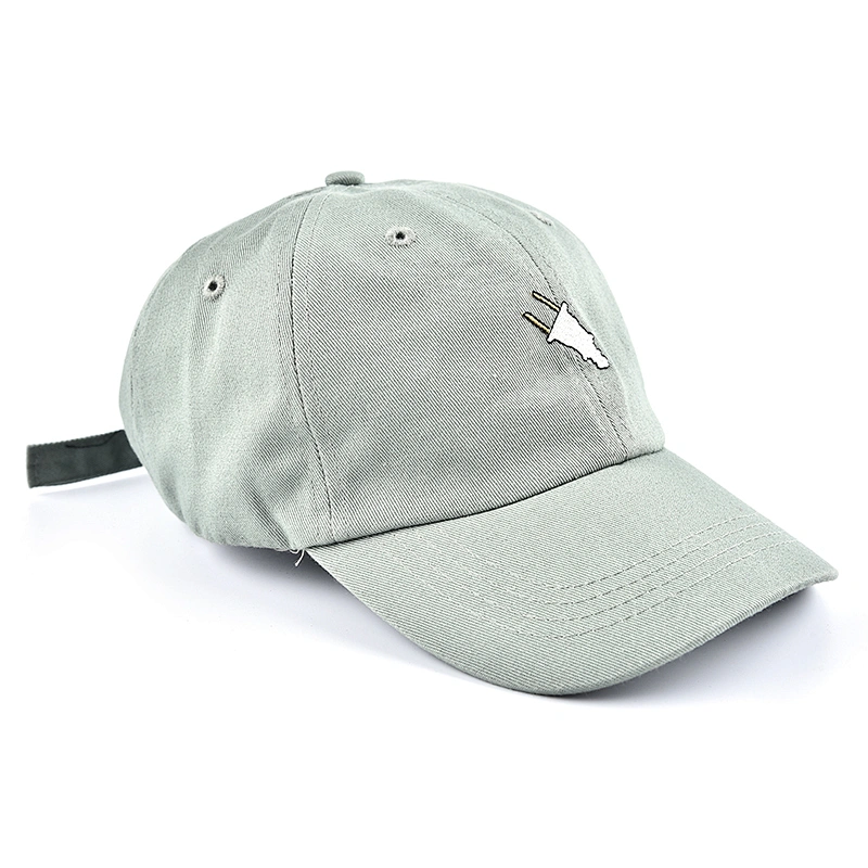 High quality unstructured 6 panel hat with customized logo cap