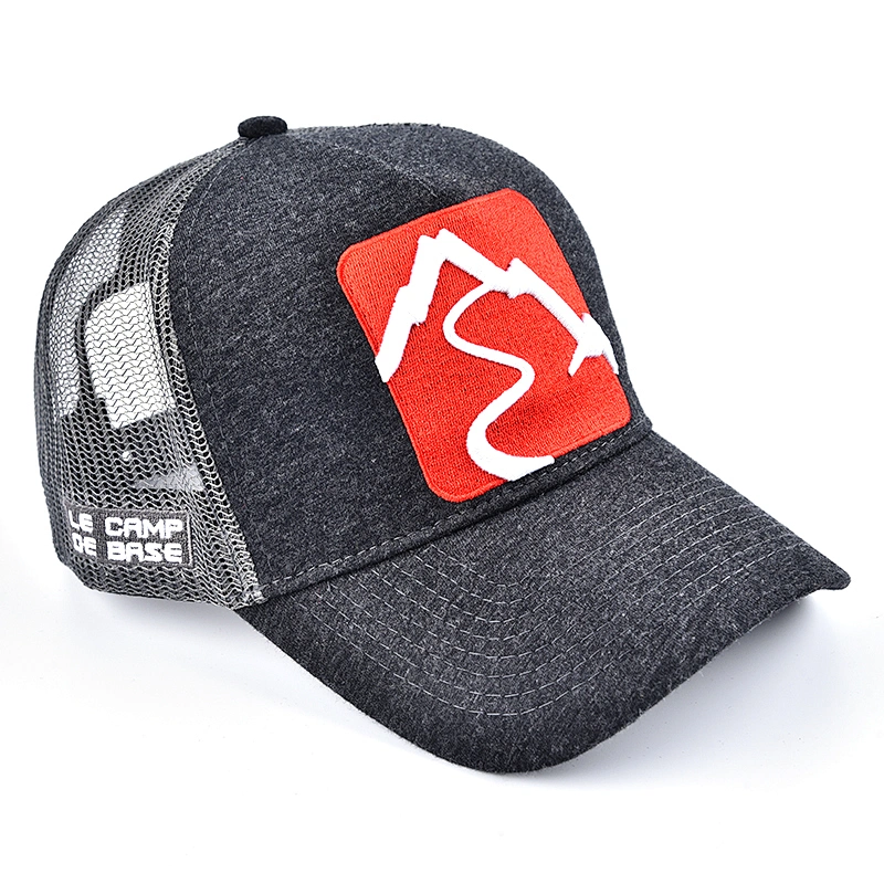 fashion wholesale direct factory price good quality with patch logo mesh  hat,custom  cap