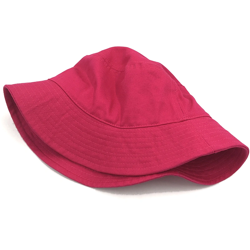 Sun Protection Women Fisherman Hat Custom Embroidery Bucket Cap