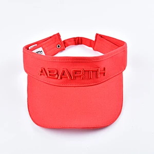 Embroidered Logo Empty Top Sun Protected Cotton Visor Sport Cap