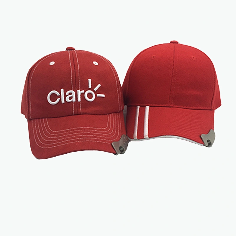 Wholesale 6 Panel Suede Fabric Baseball Sport Cap Hat with Bottle Opener