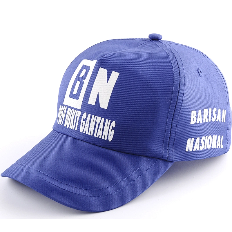 Promotional cheap 100%polyster hat 5 panel print baseball caps
