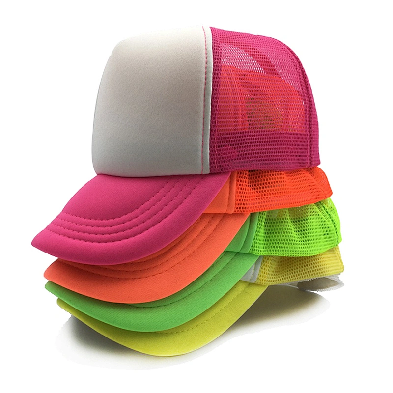 Custom 5 Panel Baseball Cap Trucker Foam and Mesh Fitted Hat