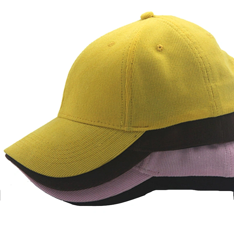 Custom Logo Corduroy Unisex Baseball Winter Dad Cap Hat in Stock