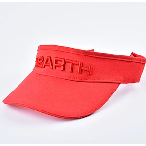 Embroidered Logo Empty Top Sun Protected Cotton Visor Sport Cap