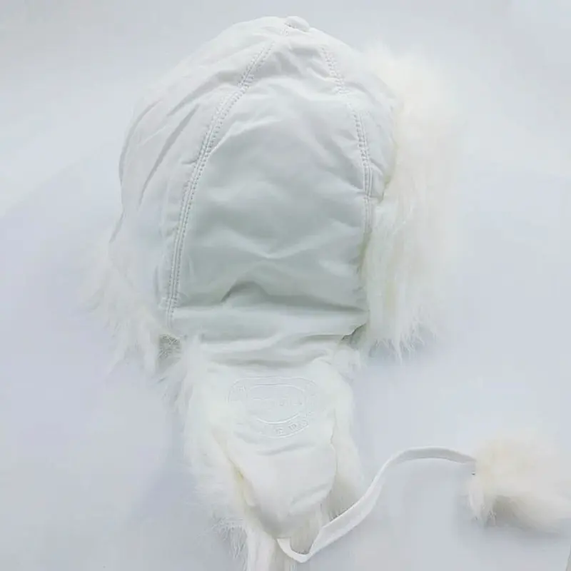 Wholesale Factory Women Russian Winter Hat Caps with Ear Flaps and Fur Balls