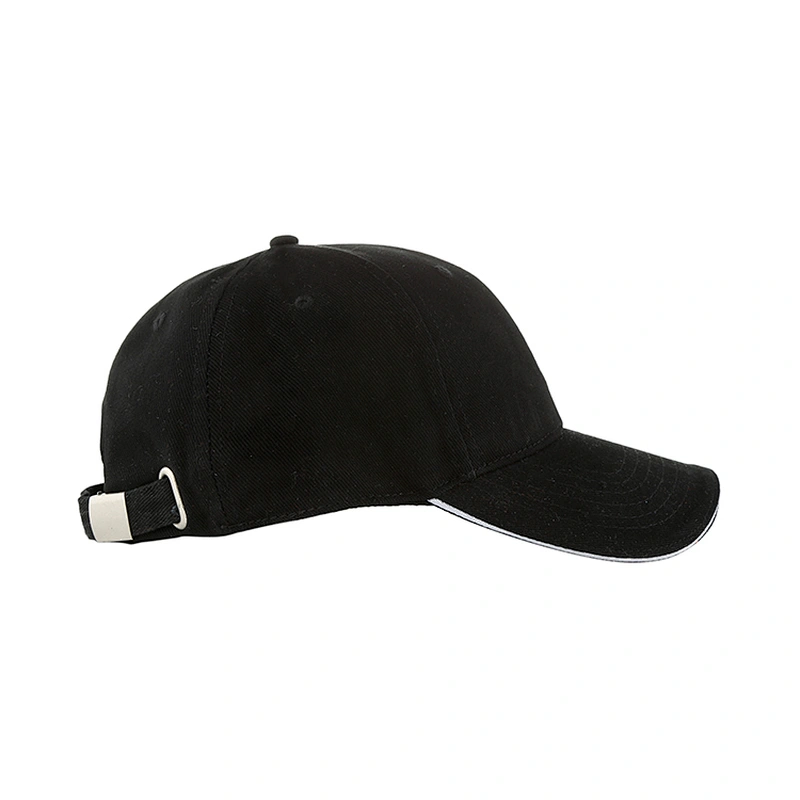 China Wholesale Custom Logo Sandwished Plain Caps Grroasin Stock