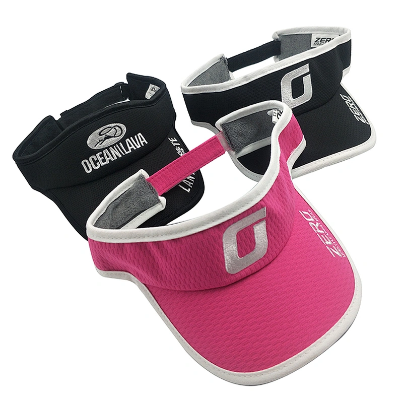 Absorbent sweat running sport  sun protection visor caps and  hats