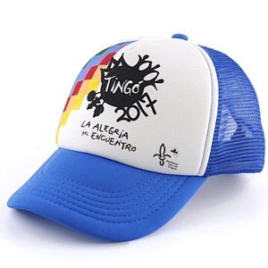 Wholesale trucker hats heat transfer printing foam and mesh caps