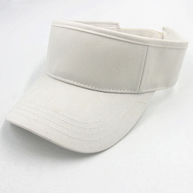 Wholesale Unisex Sun Protection Blank Cotton Golf Visor Hat Cap