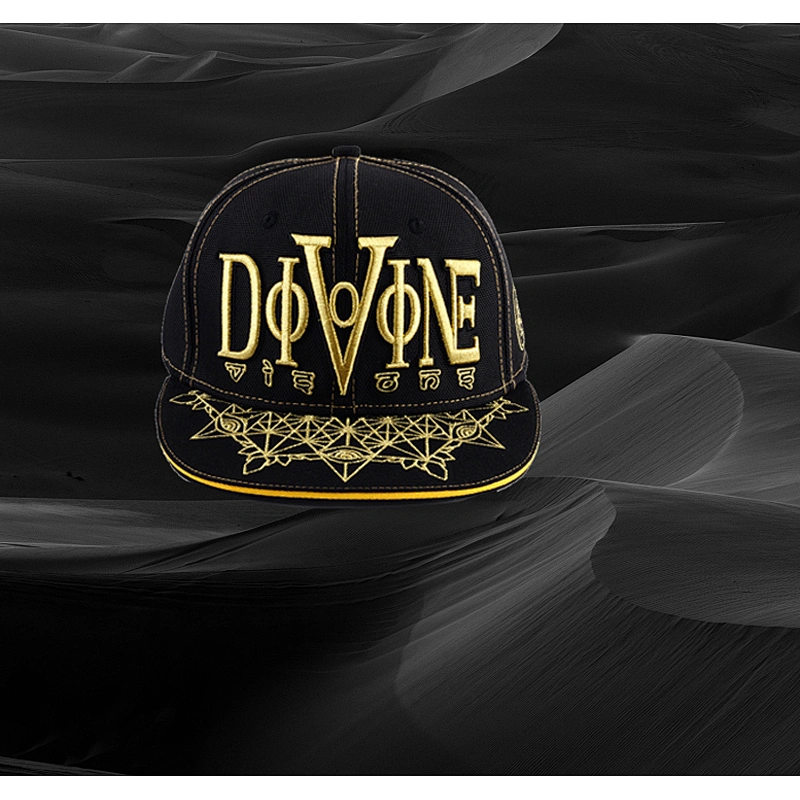 Embroidery Logo Males Gorras Flat Bill Snap Back Hat