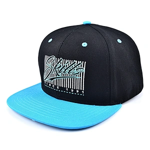 2019 Newest Fashion Embroidery Blue Custom Plain Snapback Caps