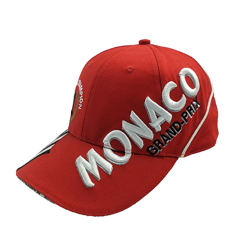 Custom Embroidery Logo 6 Panel Cotton Cycling Baseball Cap Hat