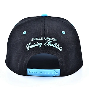 2019 Newest Fashion Embroidery Blue Custom Plain Snapback Caps