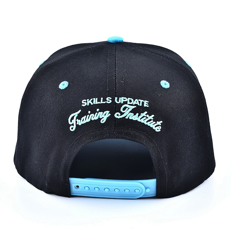 2019 Newest Fashion Embroidery Blue Custom Plain Snapback Caps