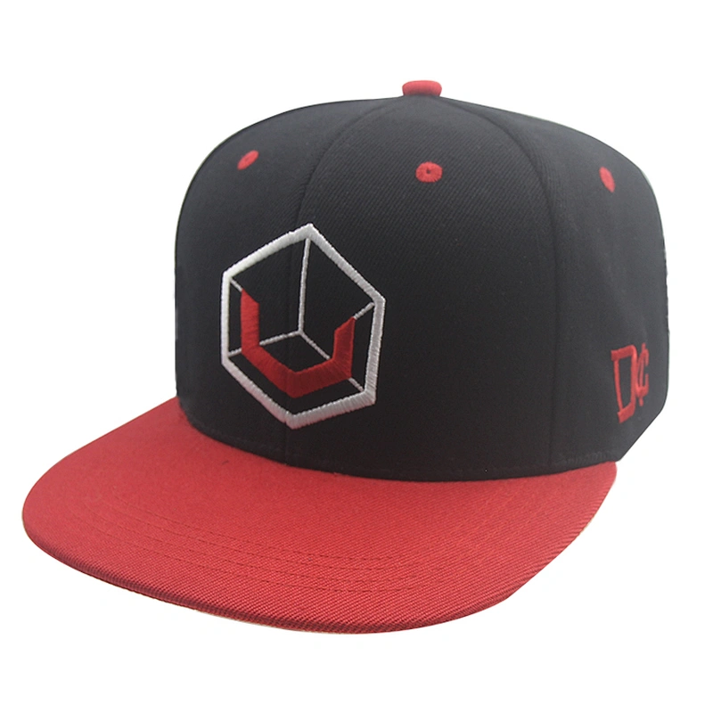 Hiphop Man Flat Bill Snap Back Cap Hat with Custom Embroidery Logo