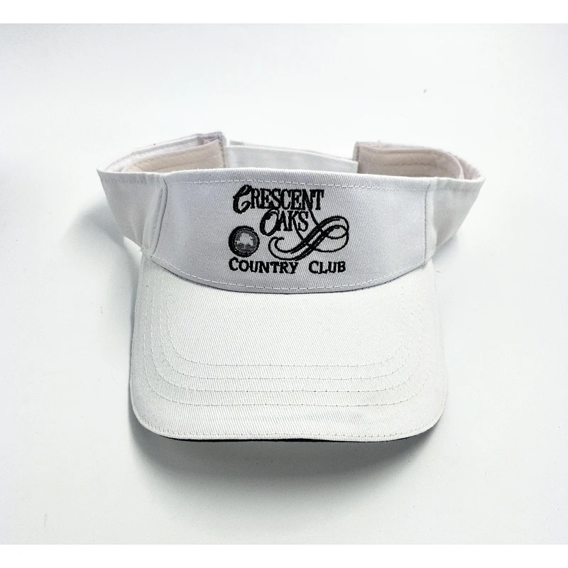 Promotion Seasonal Embroidered monogram adjustable straw beach visor with cheap price