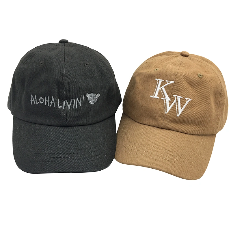Washed Unstructured Embroidery Unisex Baseball Dad Gorras Caps