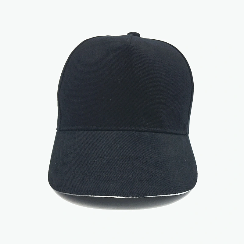 Wholesale stock plain 5 panel cap cotton twill unisex baseball cap