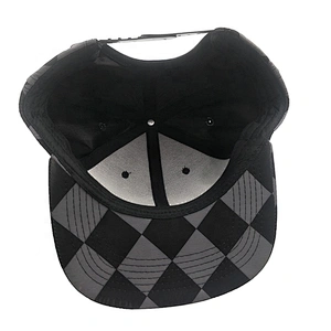 Digital Printing Mens 6 Panels Flat Brim Snap Back Grorras