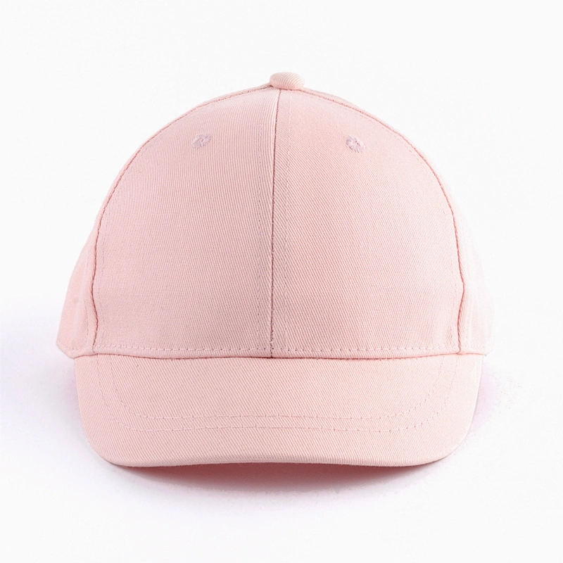 Short brim children hat 6 panel kids baseball caps
