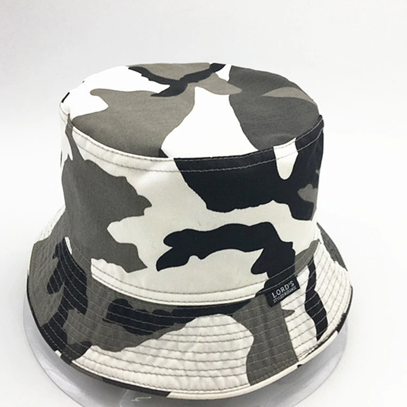 Sun Protection Fisherman hat Camouflage Bucket Cap for Teenager