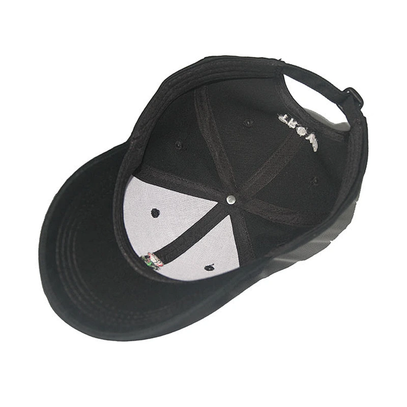 6 panel embroidered logo of rose baseball cap