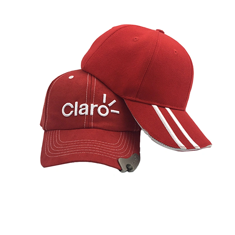 Wholesale 6 Panel Suede Fabric Baseball Sport Cap Hat with Bottle Opener