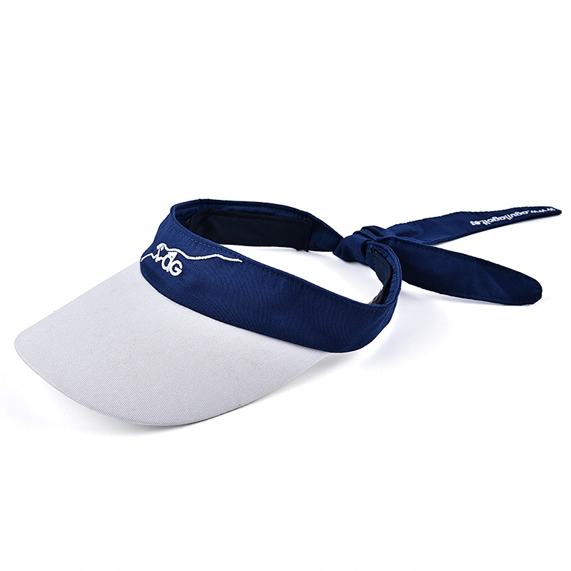 Sun Protection Adjustable Cotton Bow Tie Visor Cap Hat