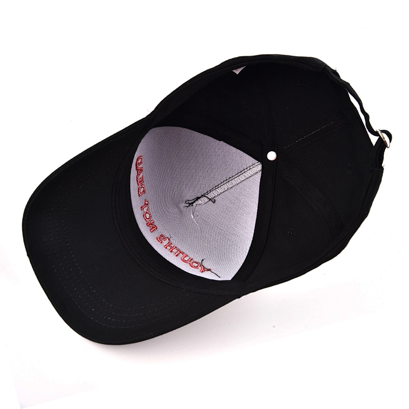 2019 Newest Fashion Embroidery Black Baseball Cap Hat