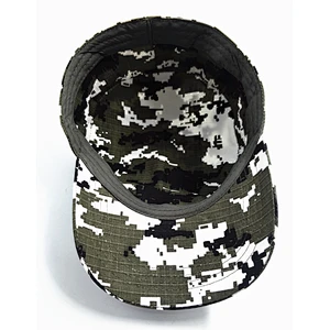 Factory Men Combat Caps Flat Top Military Uniforms Pilot Hat Cap with customized logo