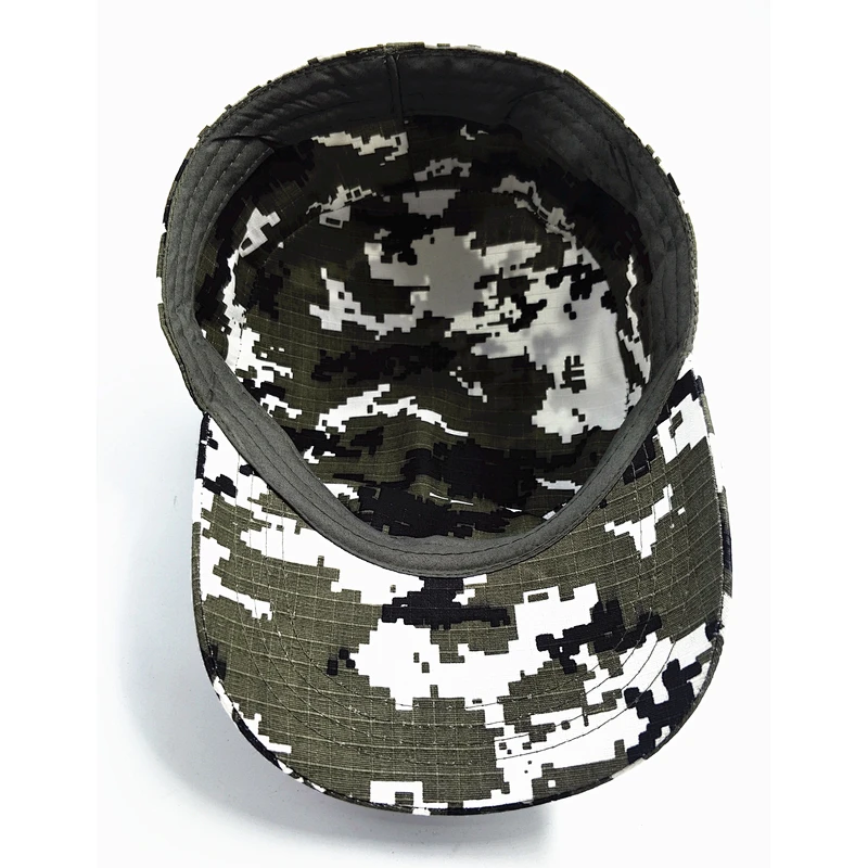Factory Men Combat Caps Flat Top Military Uniforms Pilot Hat Cap with customized logo