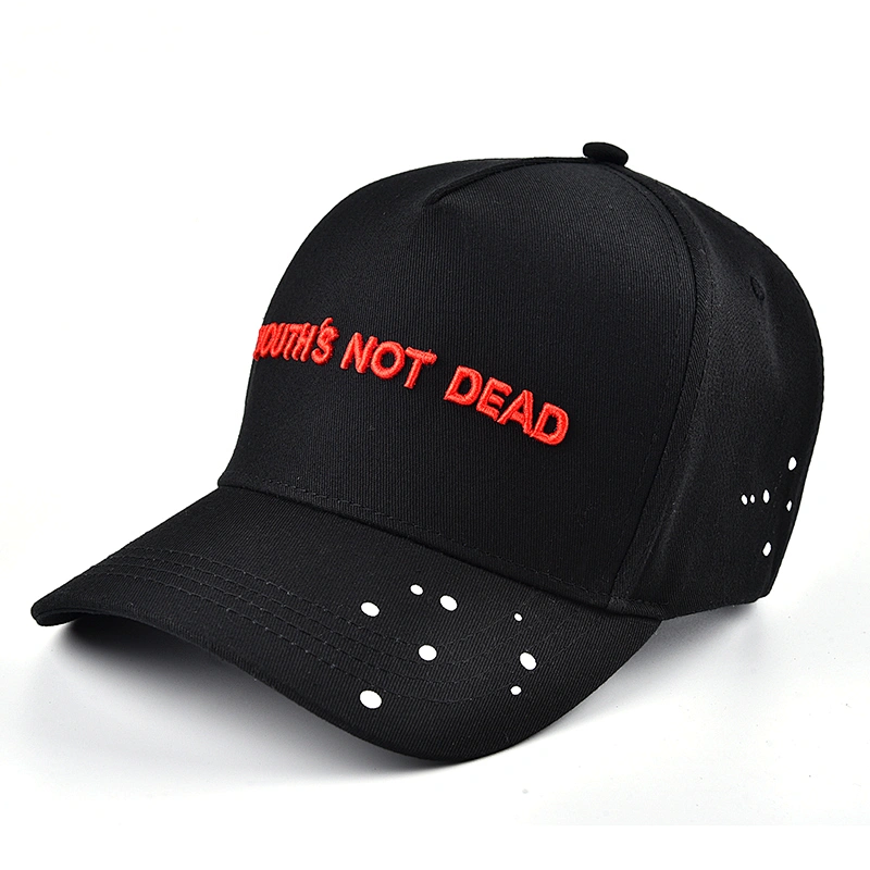2019 Newest Fashion Embroidery Black Baseball Cap Hat