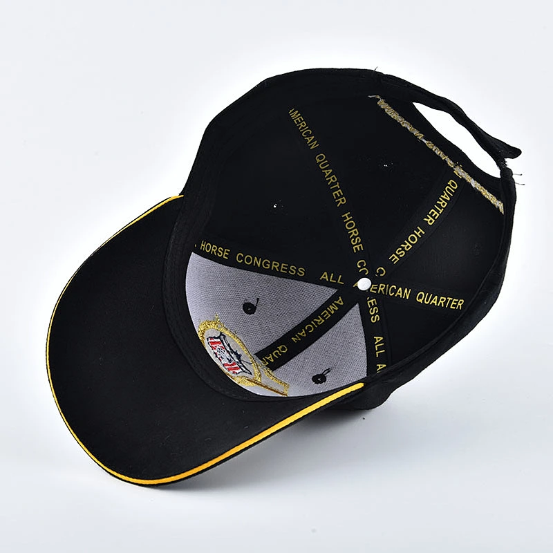 customized made cotton twill 6 panel structured sports baseball cap and hat with embroidery logo