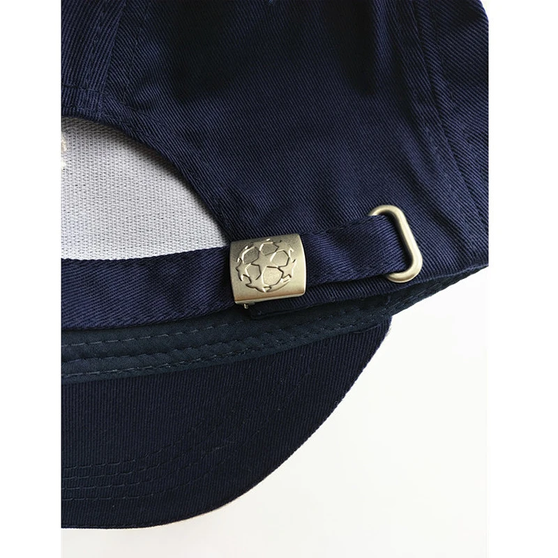 Hot saling customized football team cotton material curved brim baseball cap dad hat with embroidered logo