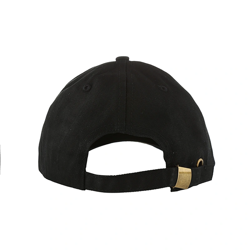 Mens and women black 6 panel cotton plain winter golf baseball hats caps