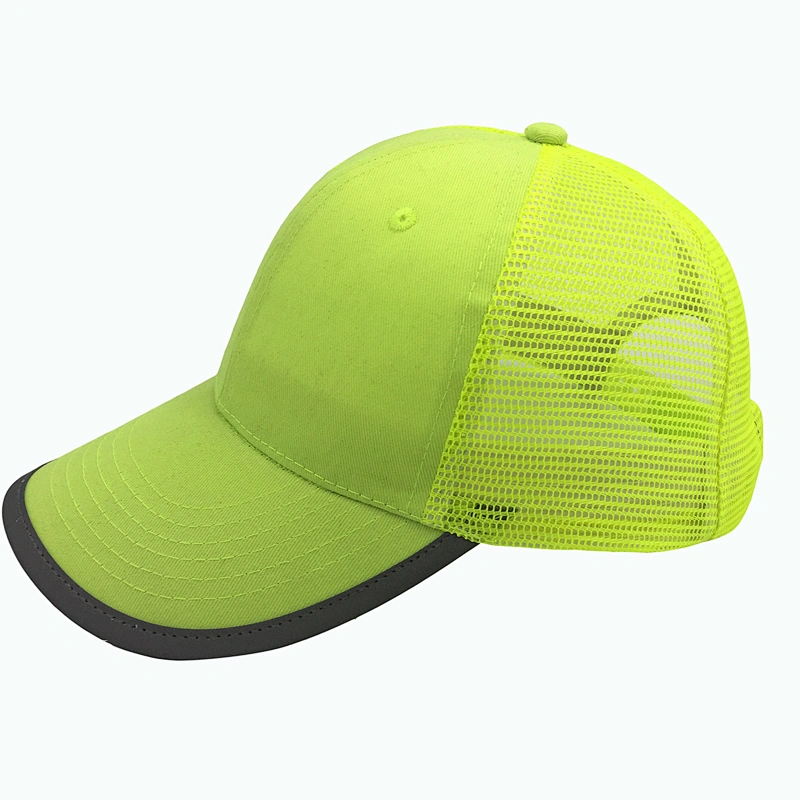 Bordure 6 panel racing baseball cap Wholesale mesh and cotton Trucker Hats
