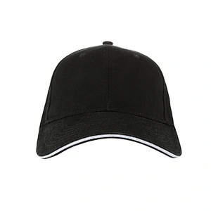 China Wholesale Custom Logo Sandwished Plain Caps Grroasin Stock