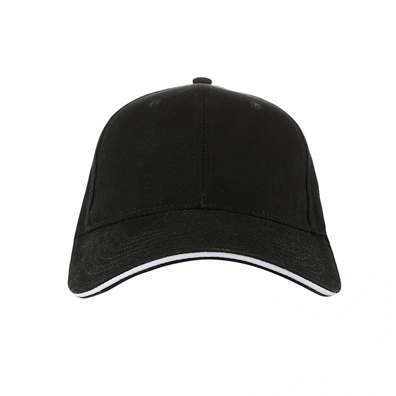 China Wholesale Custom Logo Sandwished Plain Caps Grroasin Stock