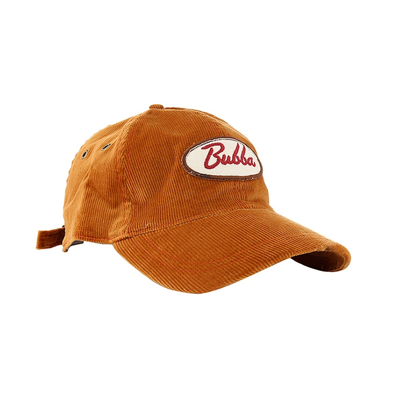Factory Wholesale Applique 6- Panel Corduroy Baseball Sport Winter Hat Cap