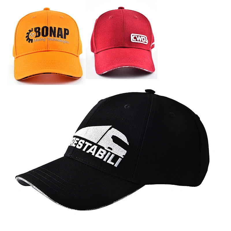 sandwich 6 panel wholesale factory price Promotional caps fashion high quality custom logo  baseball golf cap