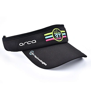 100% polyester breathable mesh air tech performance fabric golf cap sun visor with customized logo