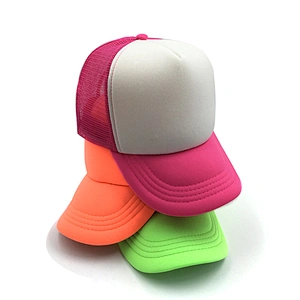 Wholesale baseball cap hats trucker mesh cap snap back caps custom in foam material