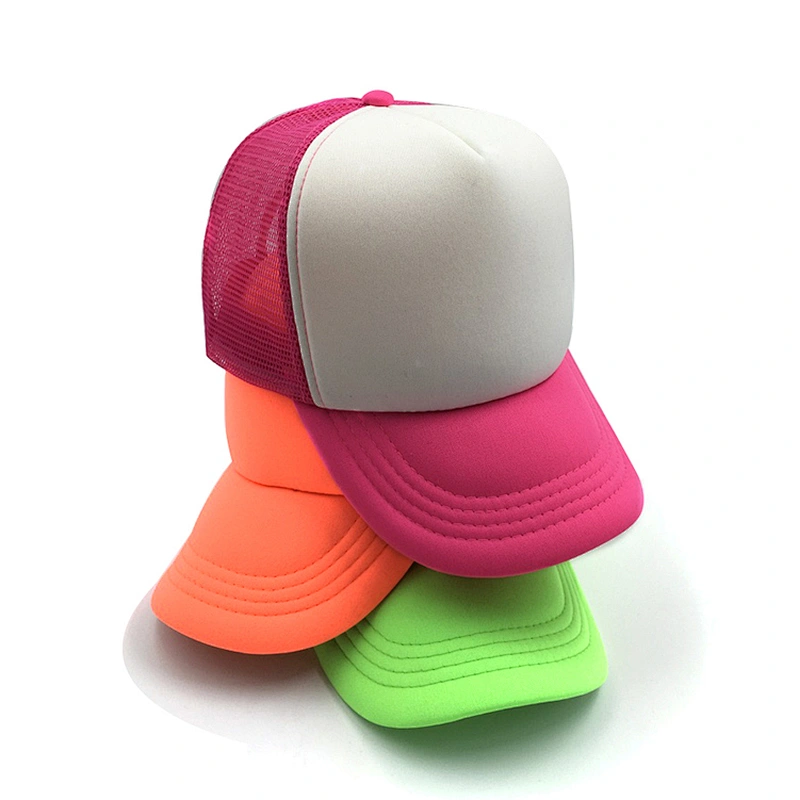 Wholesale baseball cap hats trucker mesh cap snap back caps custom in foam material