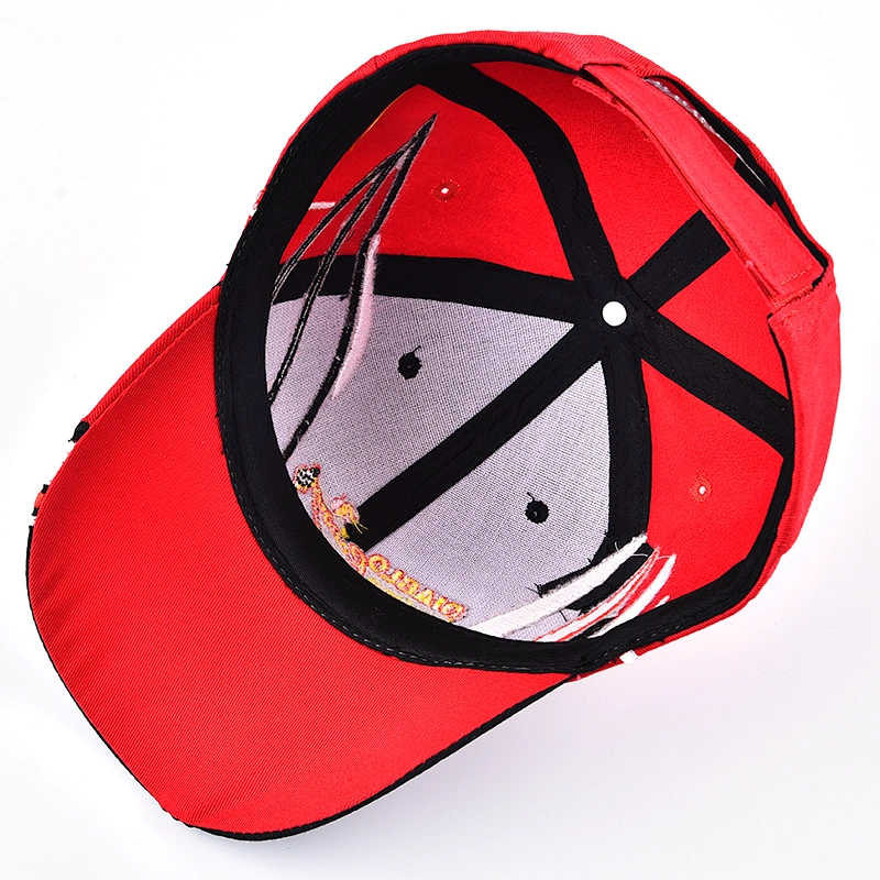 Professional custom made cotton twill 6 panel structured sports baseball cap and hat with embroidered patch