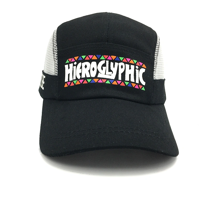 Magic Tape Baseball Cap Printing Trucker Mesh Cap Hat with Pocket