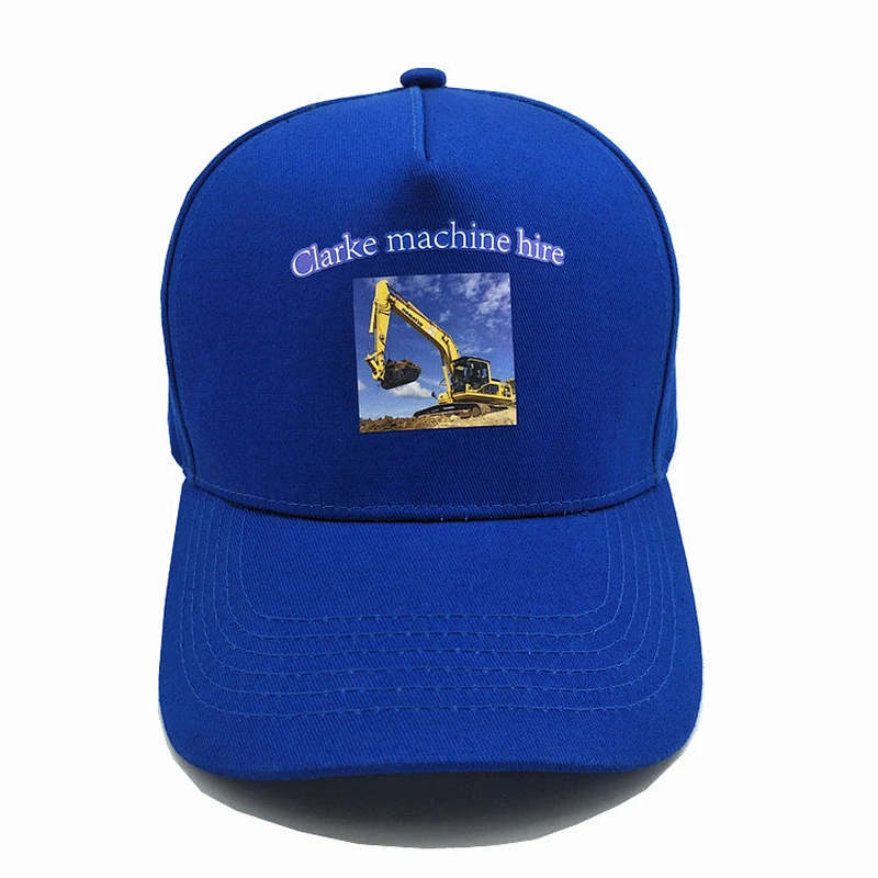 High quality baseball cap with heat transfer printing 5 panel baseball cap