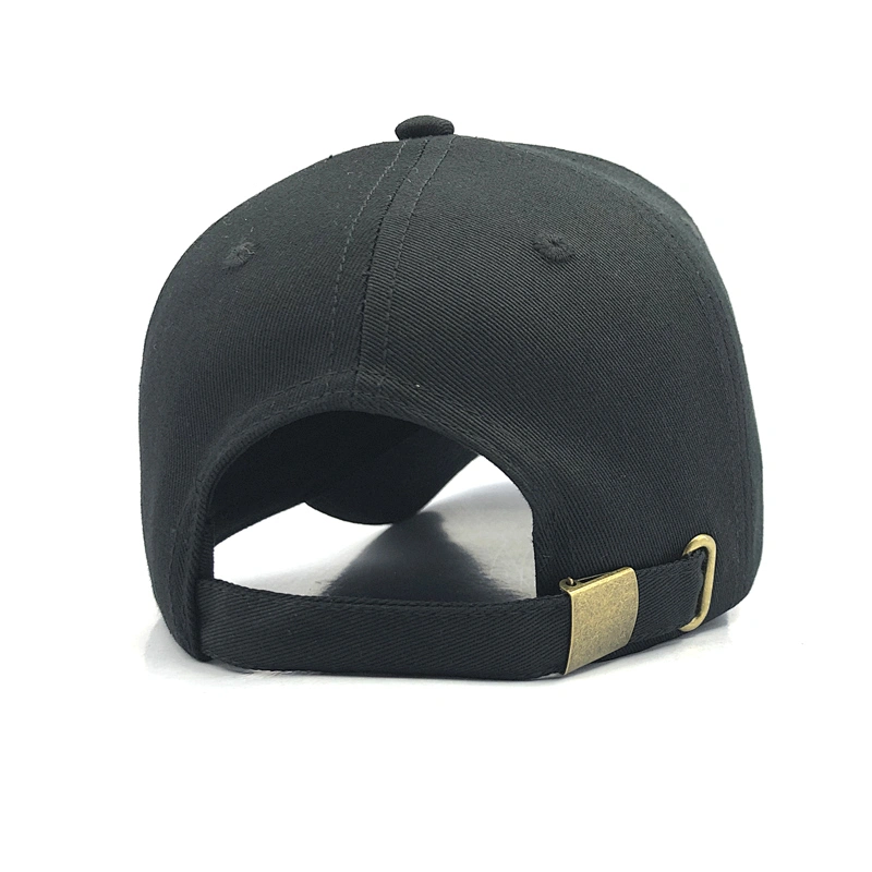 2020 custom logo sports caps supplier black cap wholesales 6 panel hat