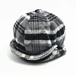 China Factory Grid Beret Warm Winter Beanie Casquette Caps