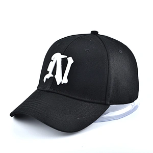 3D Embroidered logo Hats 6 Panel Curved Brim Cotton unisex Baseball Casquette